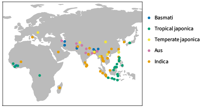 Geographic origin of study samples